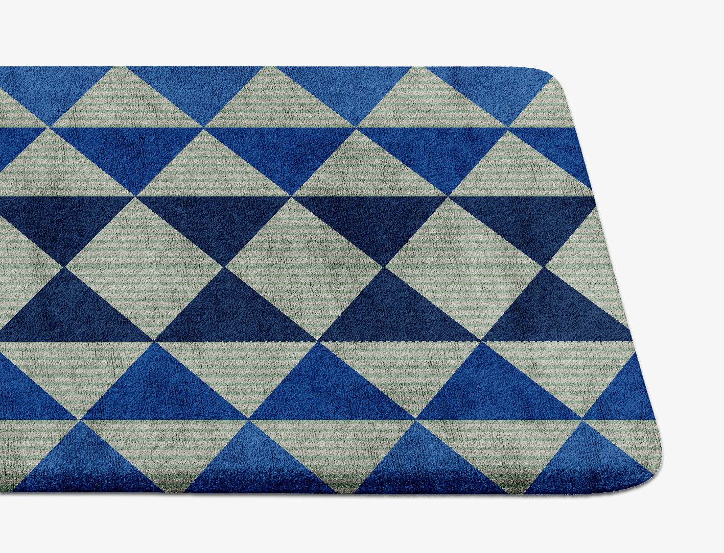 Sierra Geometric Runner Hand Tufted Bamboo Silk Custom Rug by Rug Artisan