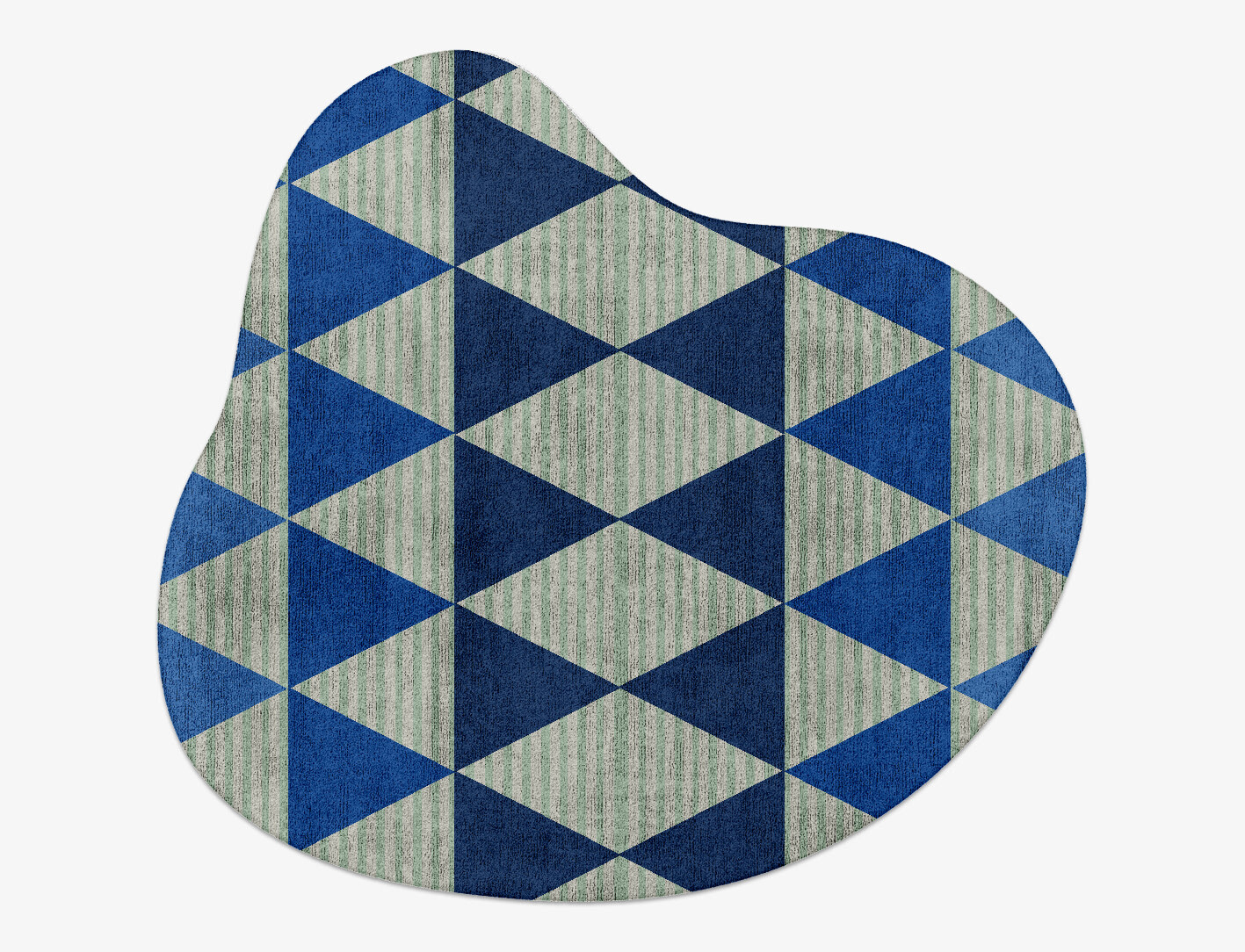 Sierra Geometric Splash Hand Tufted Bamboo Silk Custom Rug by Rug Artisan
