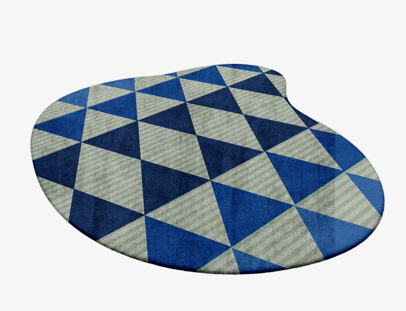 Sierra Geometric Splash Hand Tufted Bamboo Silk Custom Rug by Rug Artisan