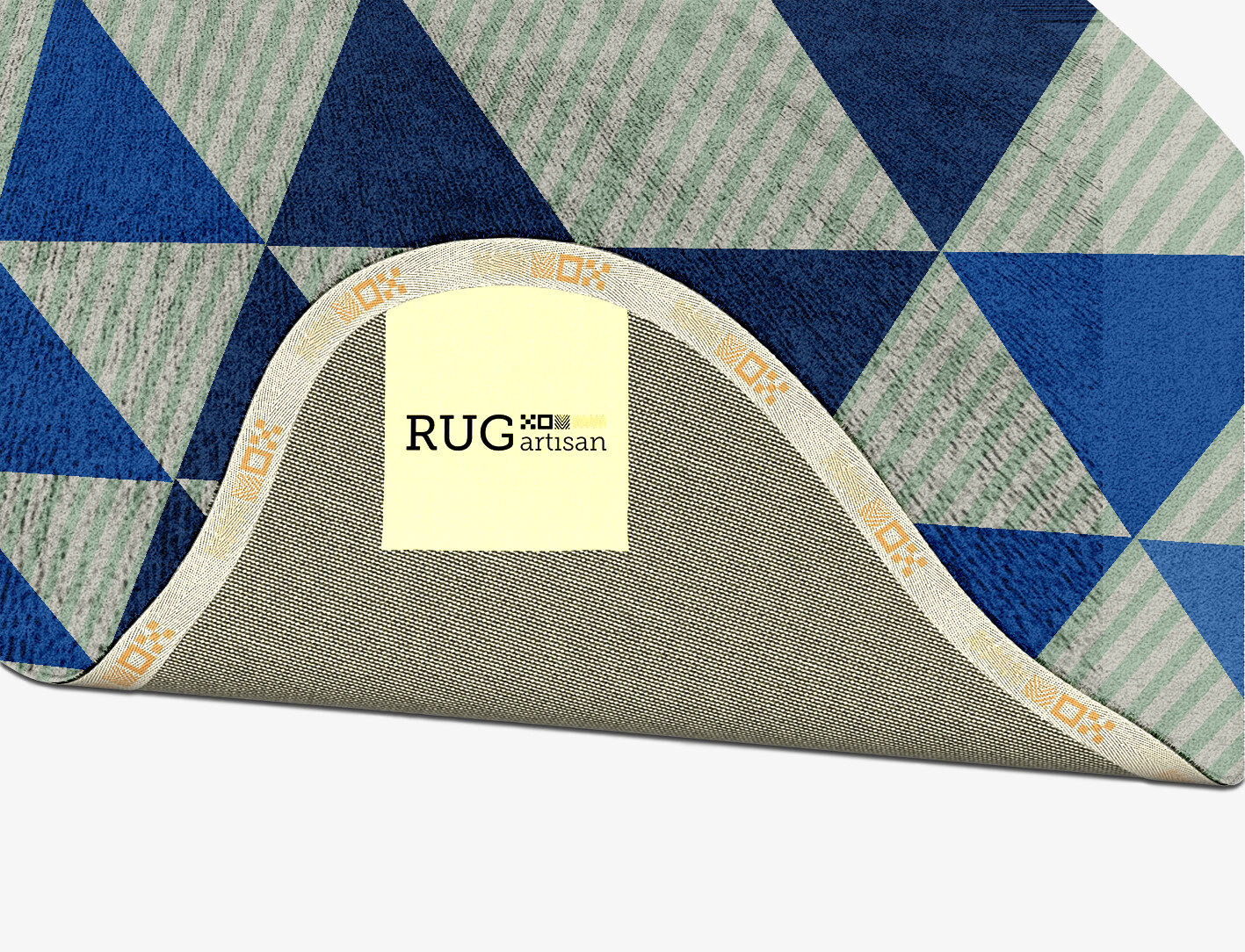 Sierra Geometric Splash Hand Tufted Bamboo Silk Custom Rug by Rug Artisan