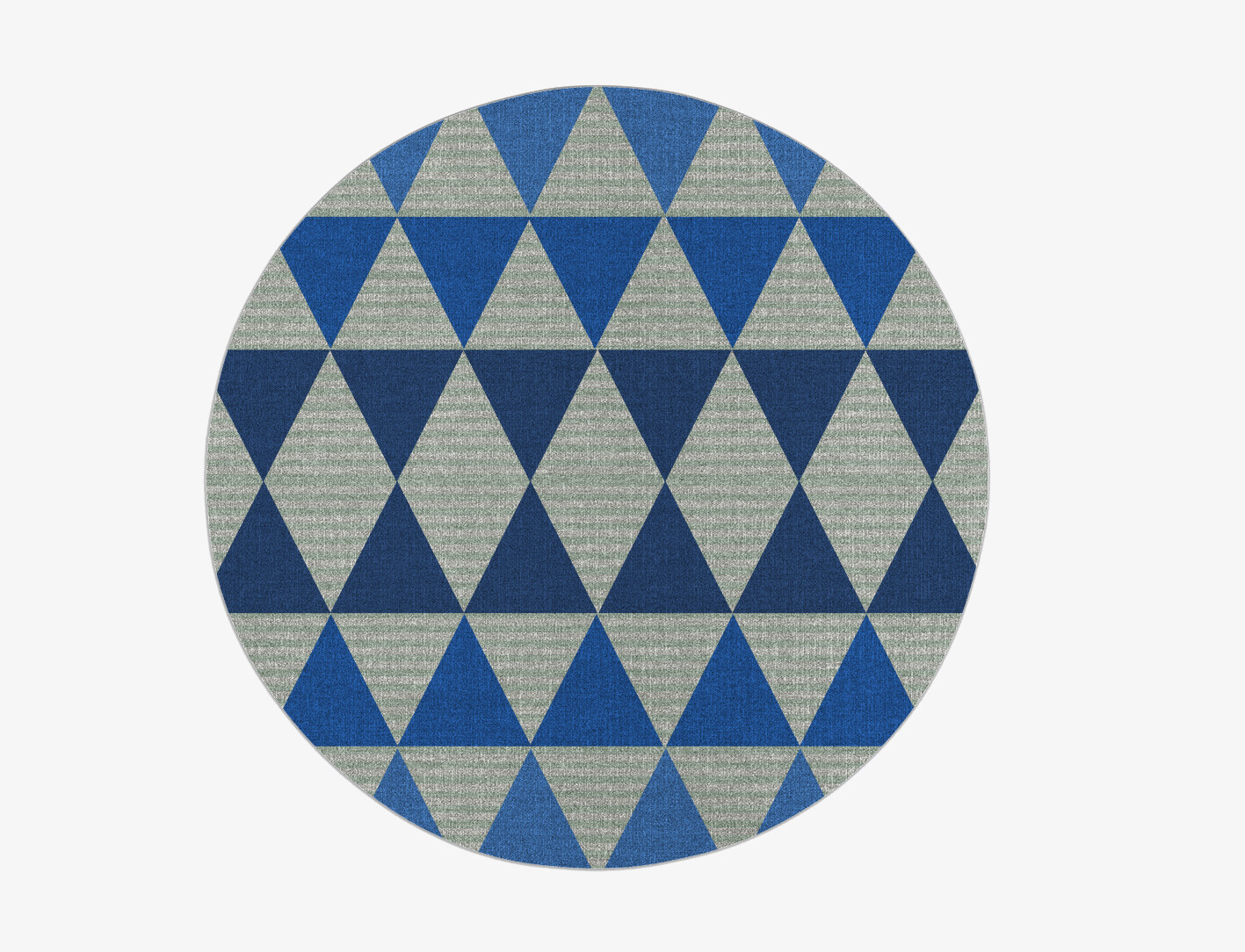 Sierra Geometric Round Outdoor Recycled Yarn Custom Rug by Rug Artisan