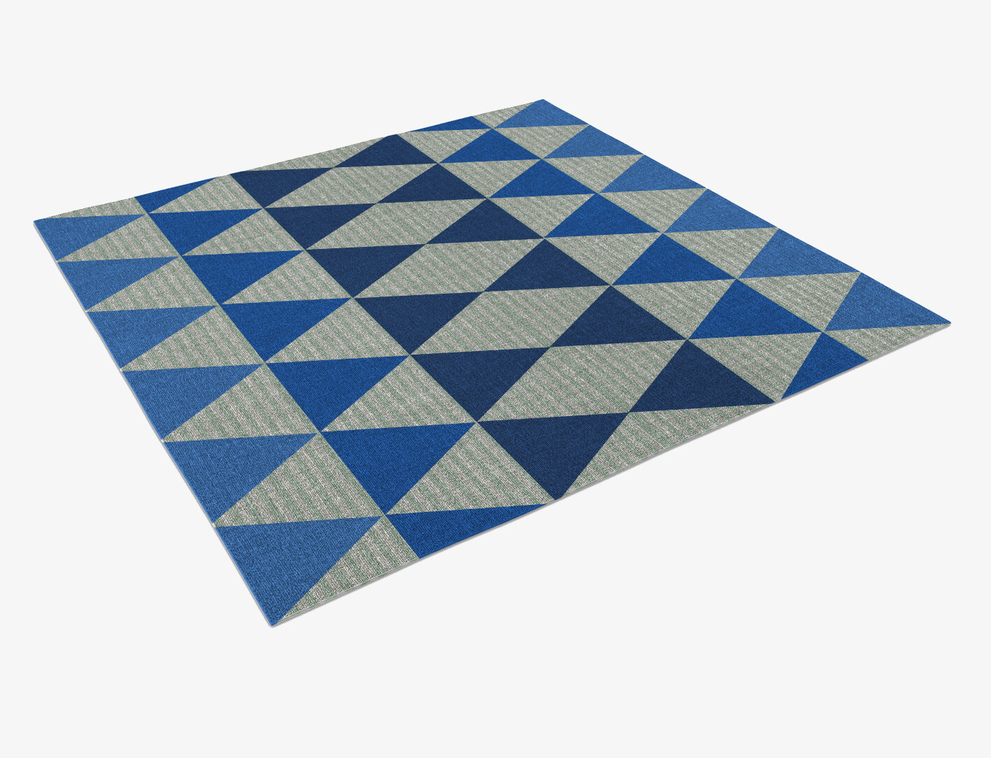 Sierra Geometric Square Outdoor Recycled Yarn Custom Rug by Rug Artisan