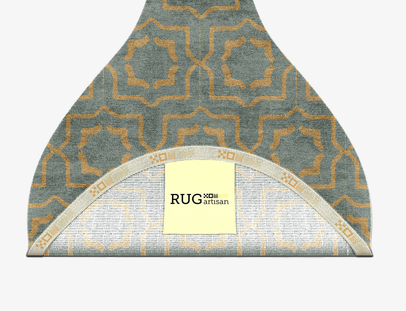 Sigma Blue Royal Drop Hand Knotted Bamboo Silk Custom Rug by Rug Artisan