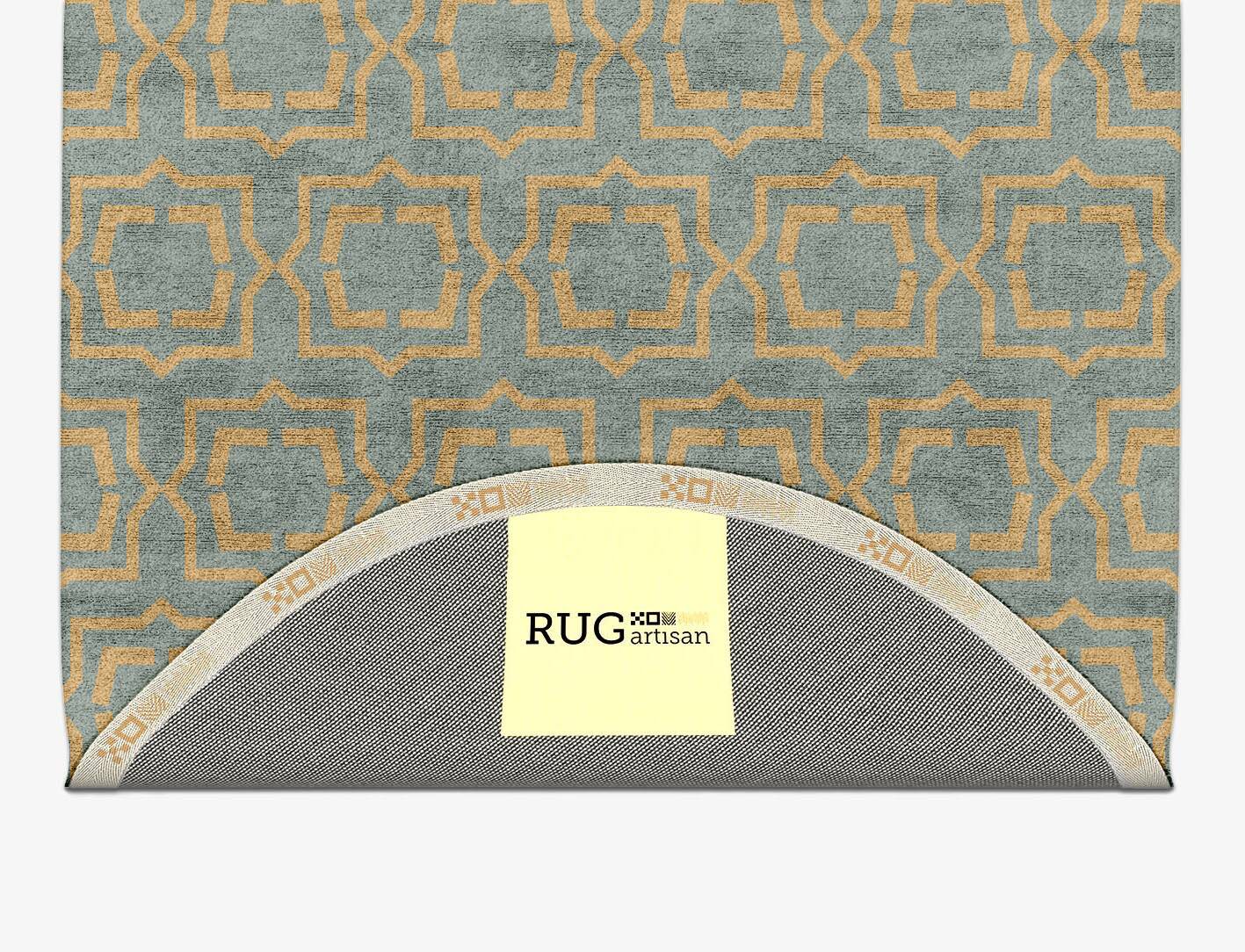 Sigma Blue Royal Capsule Hand Tufted Bamboo Silk Custom Rug by Rug Artisan