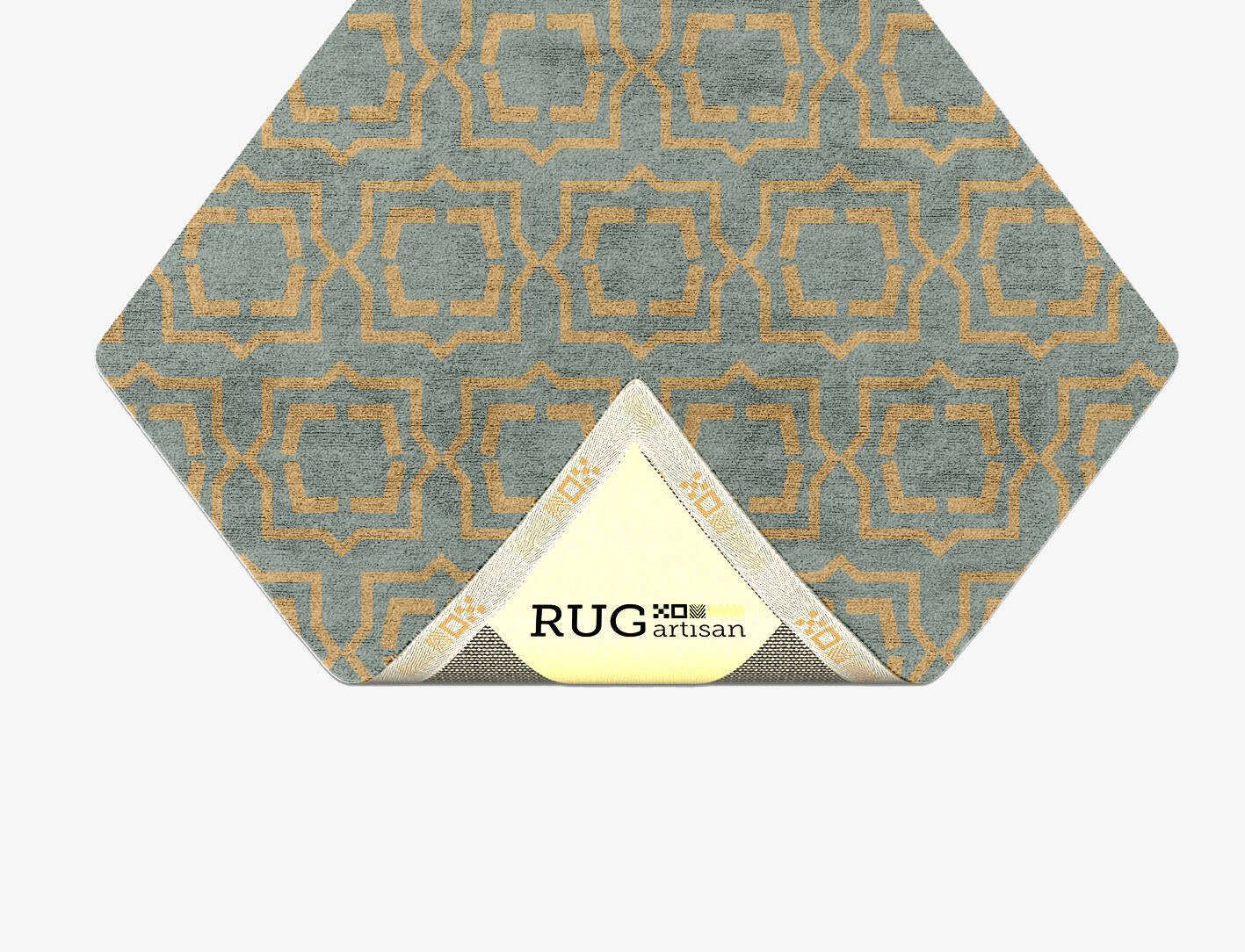 Sigma Blue Royal Diamond Hand Tufted Bamboo Silk Custom Rug by Rug Artisan
