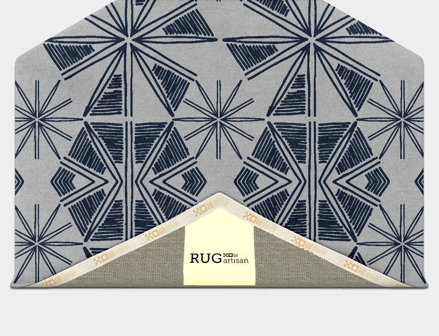 Silk Batik Hexagon Hand Tufted Pure Wool Custom Rug by Rug Artisan