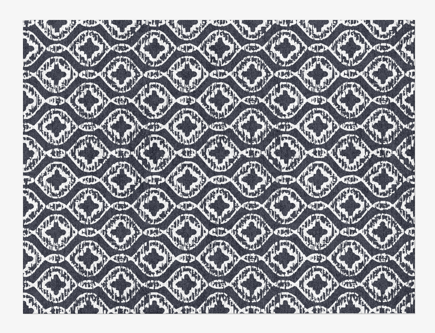 Silver Scale Monochrome Rectangle Hand Knotted Tibetan Wool Custom Rug by Rug Artisan