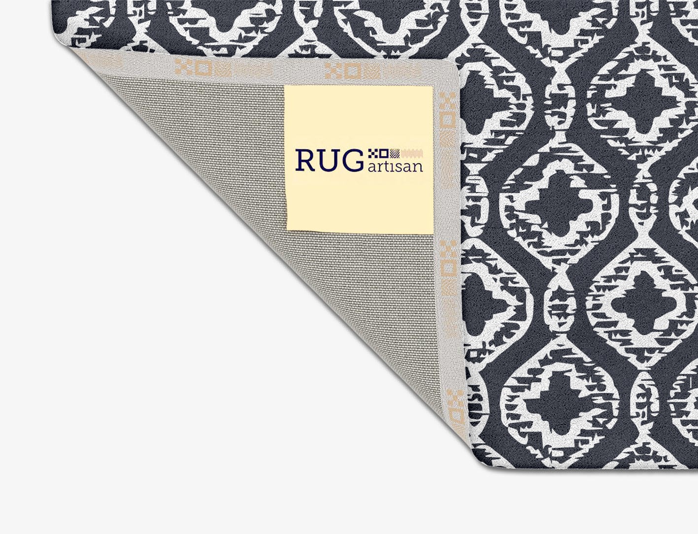 Silver Scale Monochrome Square Hand Tufted Pure Wool Custom Rug by Rug Artisan