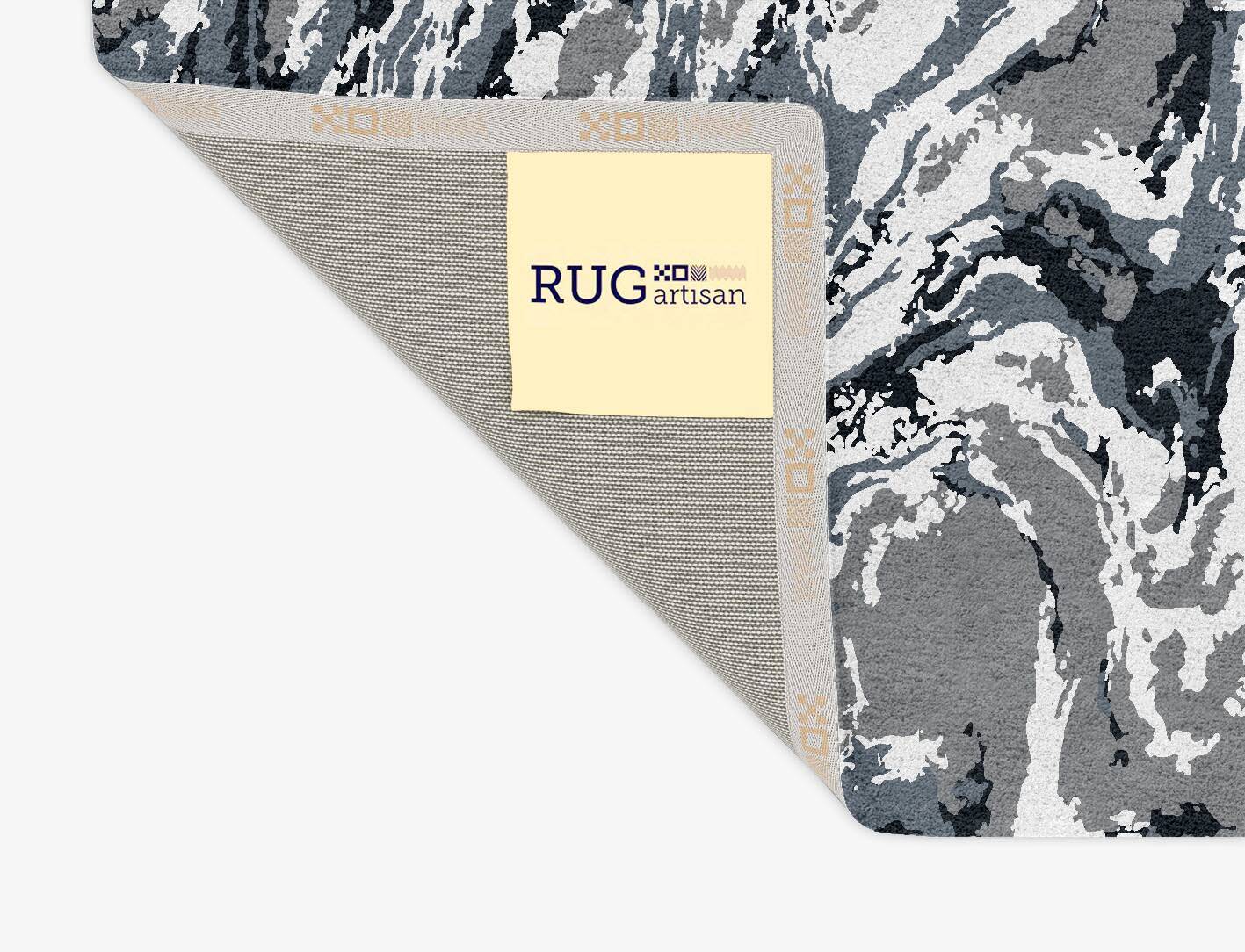 Silver Sundown Monochrome Rectangle Hand Tufted Pure Wool Custom Rug by Rug Artisan