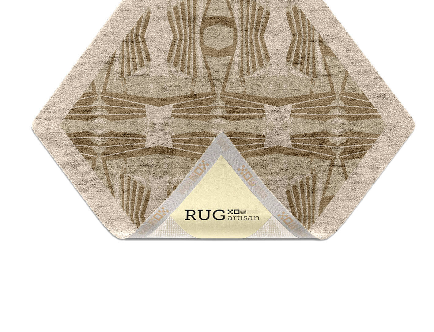 Simplicity Origami Diamond Hand Knotted Bamboo Silk Custom Rug by Rug Artisan