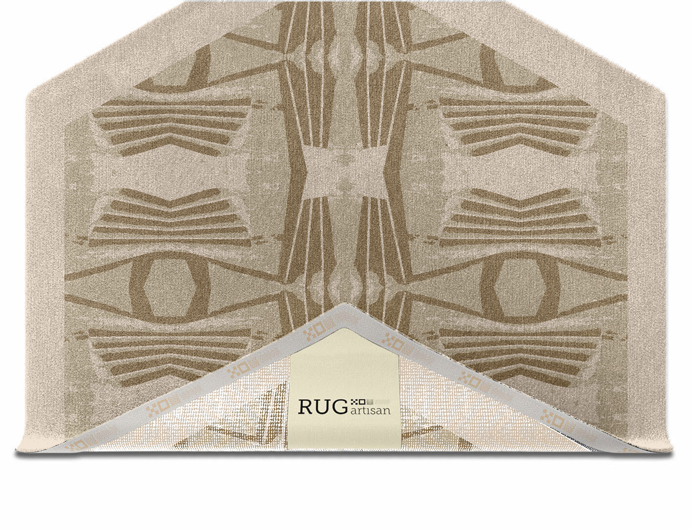 Simplicity Origami Hexagon Hand Knotted Tibetan Wool Custom Rug by Rug Artisan