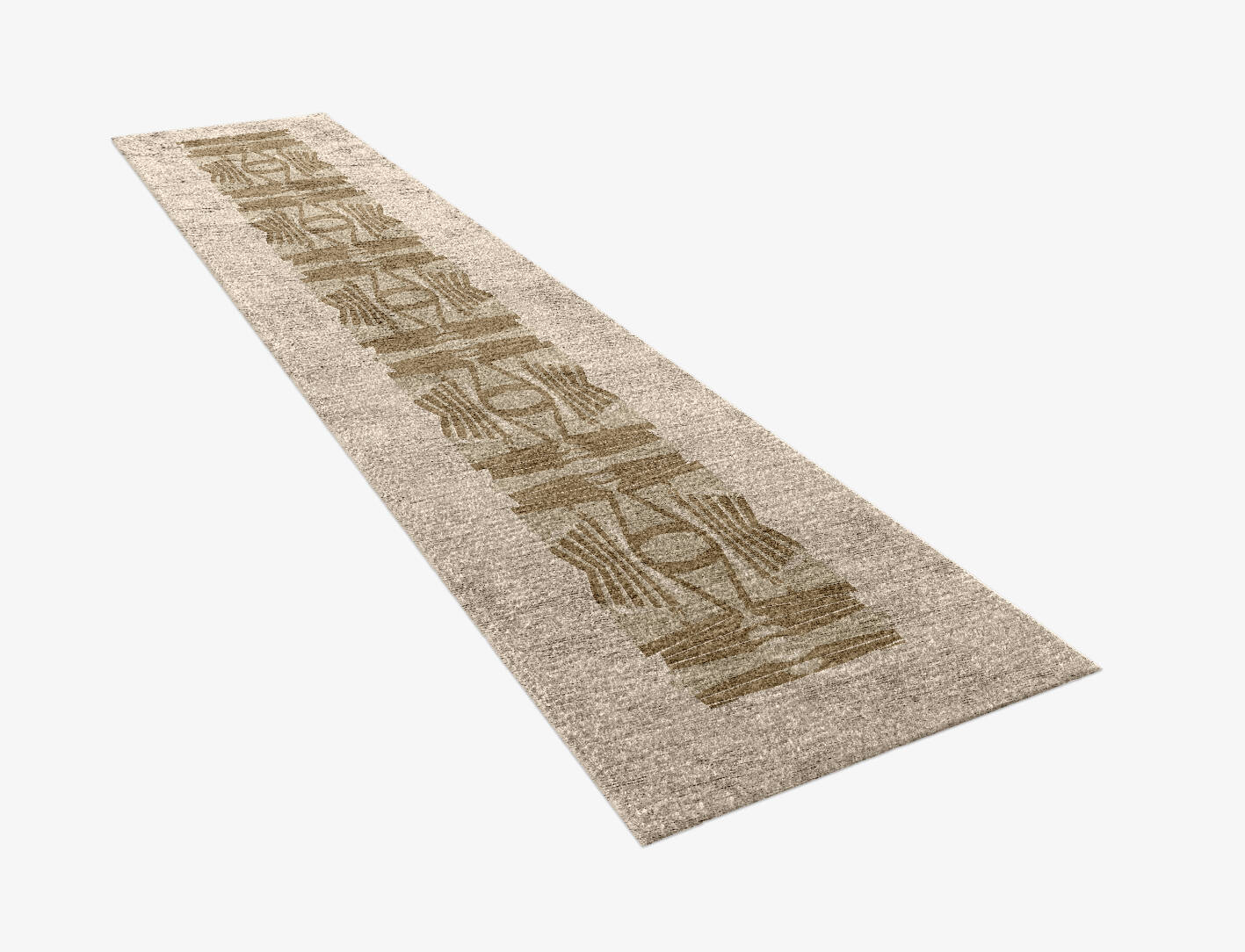 Simplicity Origami Runner Hand Knotted Bamboo Silk Custom Rug by Rug Artisan