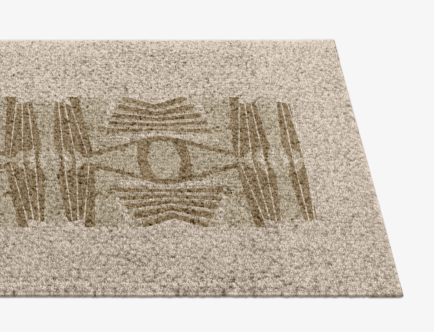 Simplicity Origami Runner Hand Knotted Tibetan Wool Custom Rug by Rug Artisan