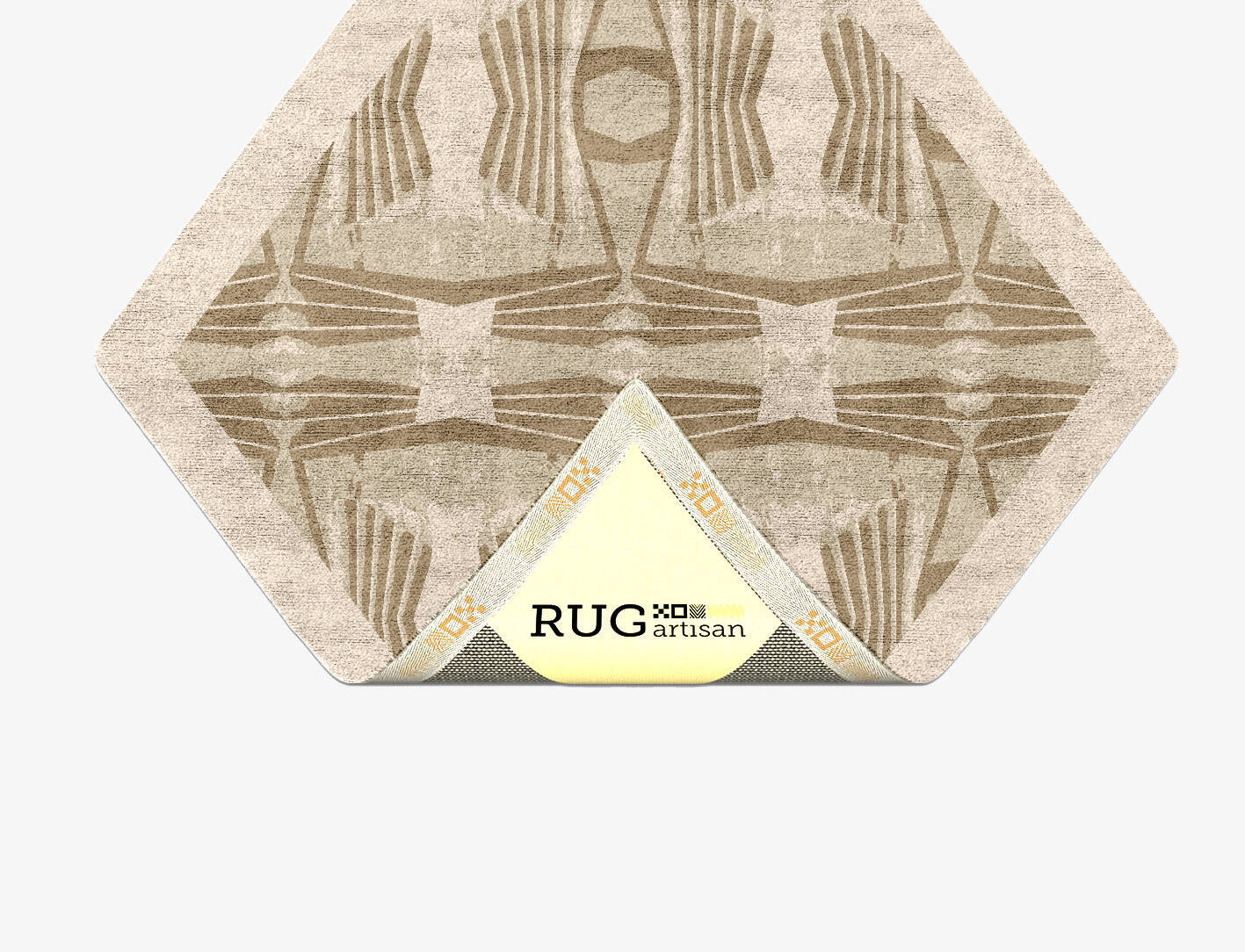 Simplicity Origami Diamond Hand Tufted Bamboo Silk Custom Rug by Rug Artisan