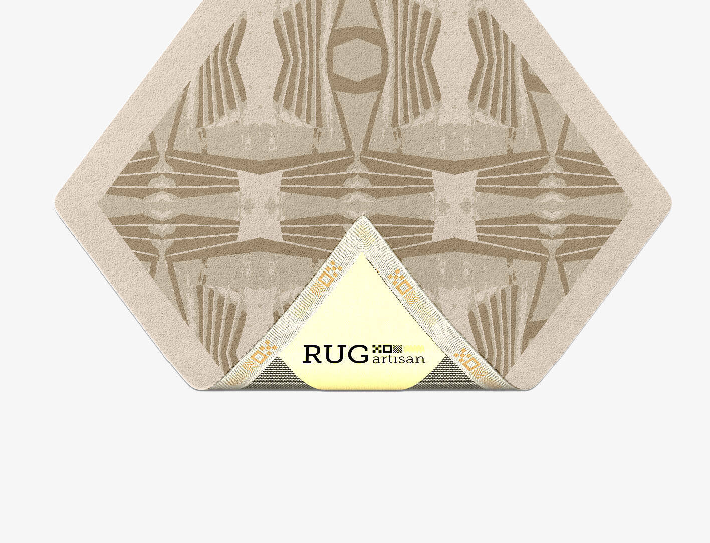 Simplicity Origami Diamond Hand Tufted Pure Wool Custom Rug by Rug Artisan