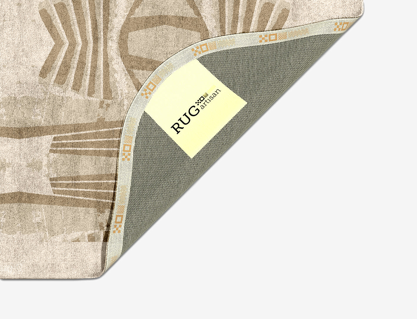 Simplicity Origami Oblong Hand Tufted Bamboo Silk Custom Rug by Rug Artisan