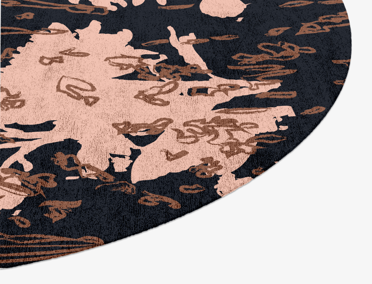 Sinopia Floral Oval Hand Knotted Bamboo Silk Custom Rug by Rug Artisan