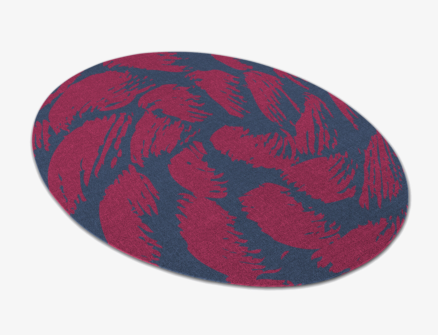 Skein Abstract Oval Flatweave New Zealand Wool Custom Rug by Rug Artisan