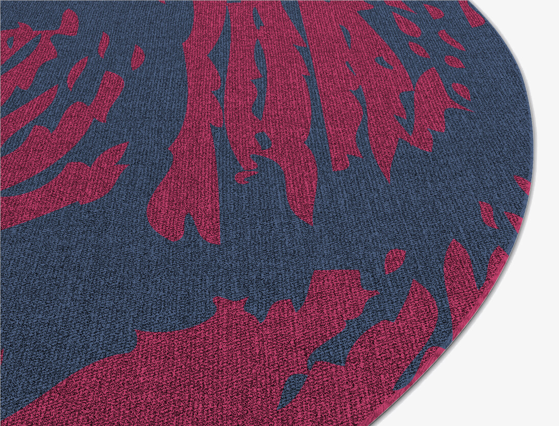 Skein Abstract Oval Flatweave New Zealand Wool Custom Rug by Rug Artisan