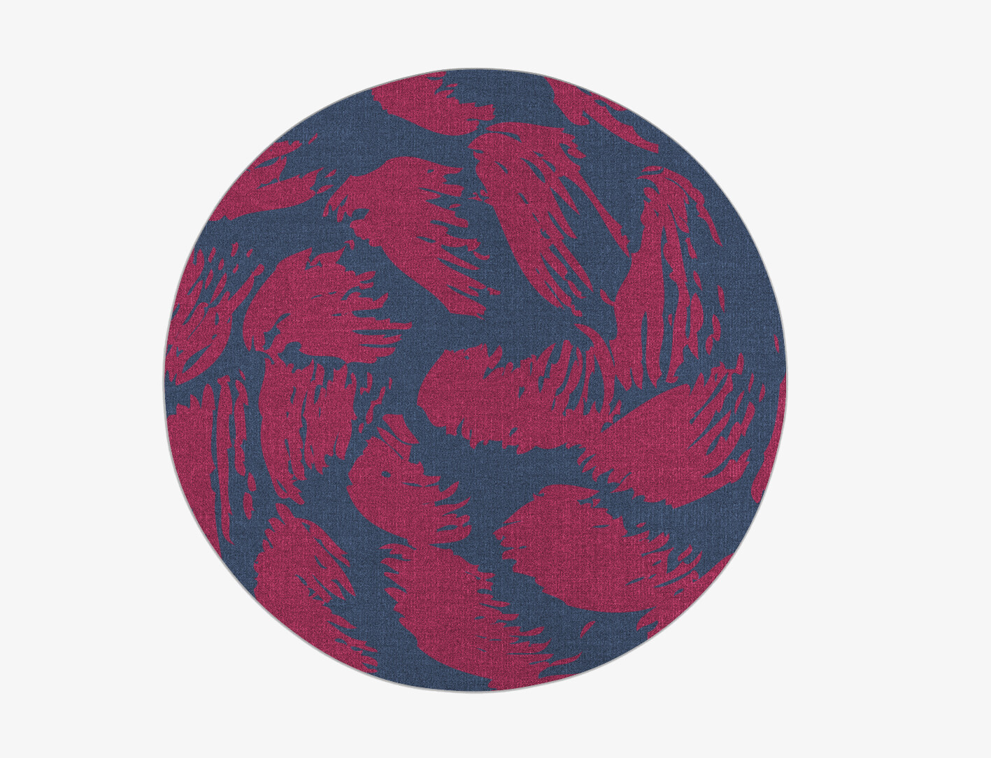 Skein Abstract Round Flatweave New Zealand Wool Custom Rug by Rug Artisan