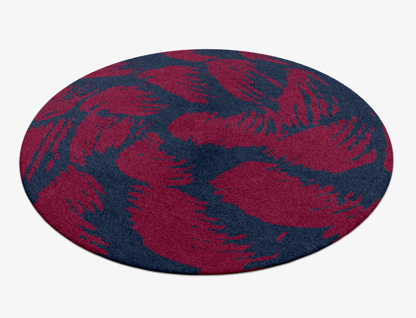 Skein Abstract Round Hand Knotted Tibetan Wool Custom Rug by Rug Artisan
