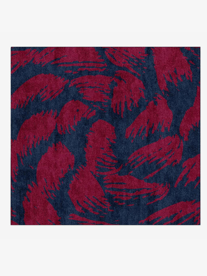 Skein Abstract Square Hand Knotted Bamboo Silk Custom Rug by Rug Artisan
