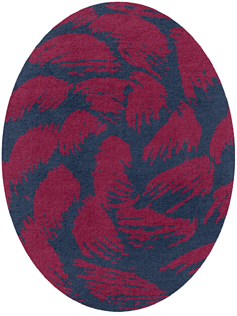 Skein Abstract Oval Hand Tufted Pure Wool Custom Rug by Rug Artisan