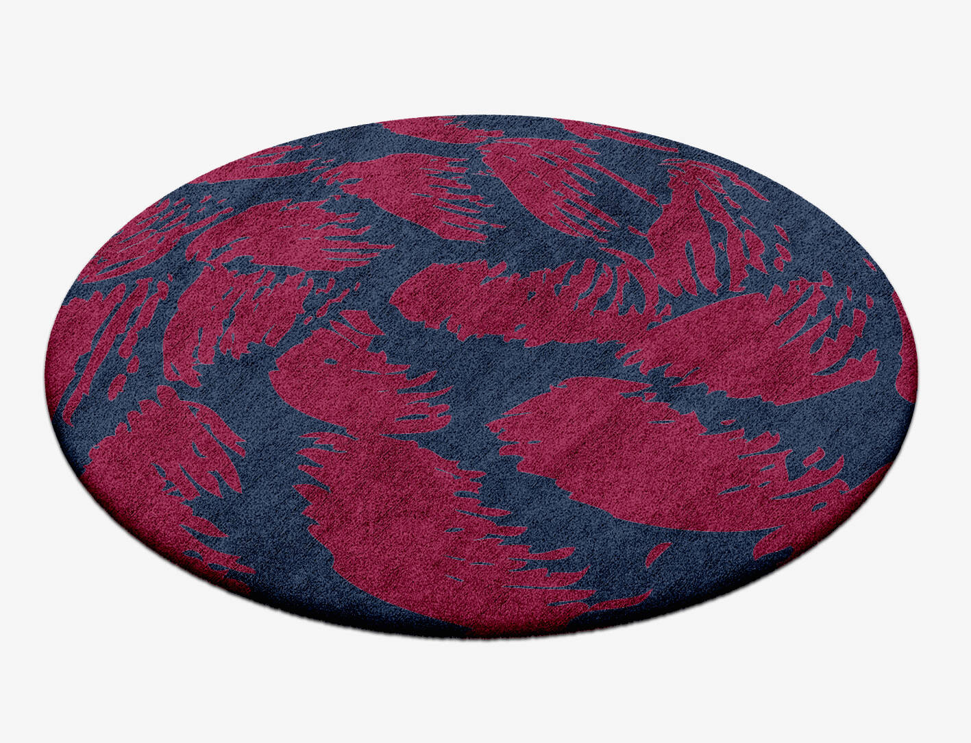 Skein Abstract Round Hand Tufted Bamboo Silk Custom Rug by Rug Artisan
