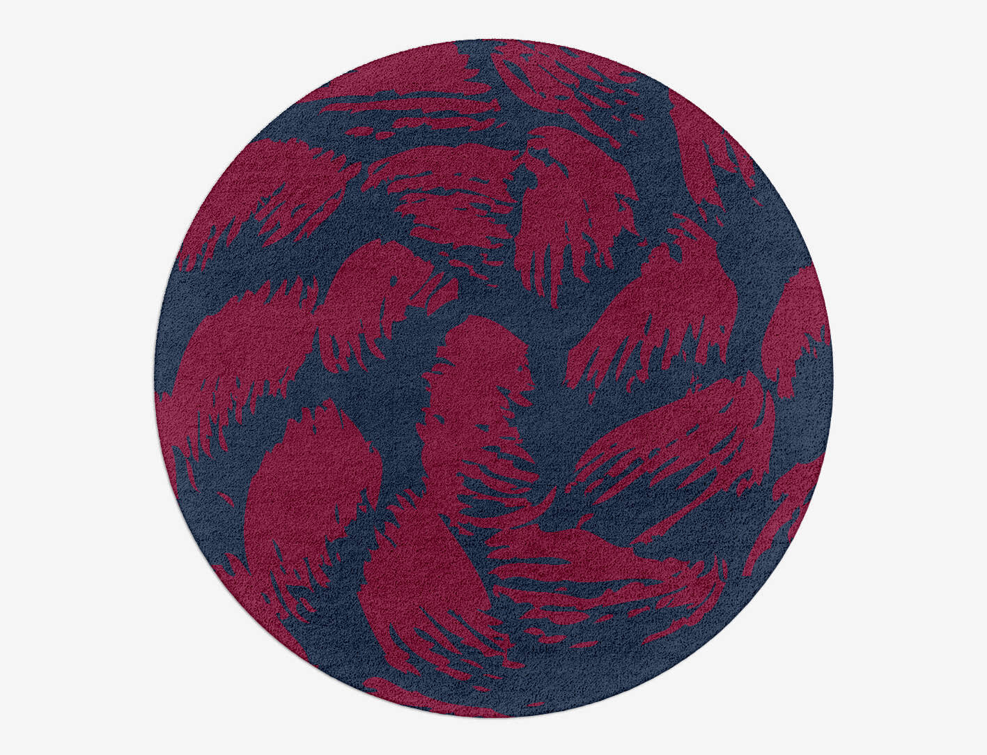 Skein Abstract Round Hand Tufted Pure Wool Custom Rug by Rug Artisan