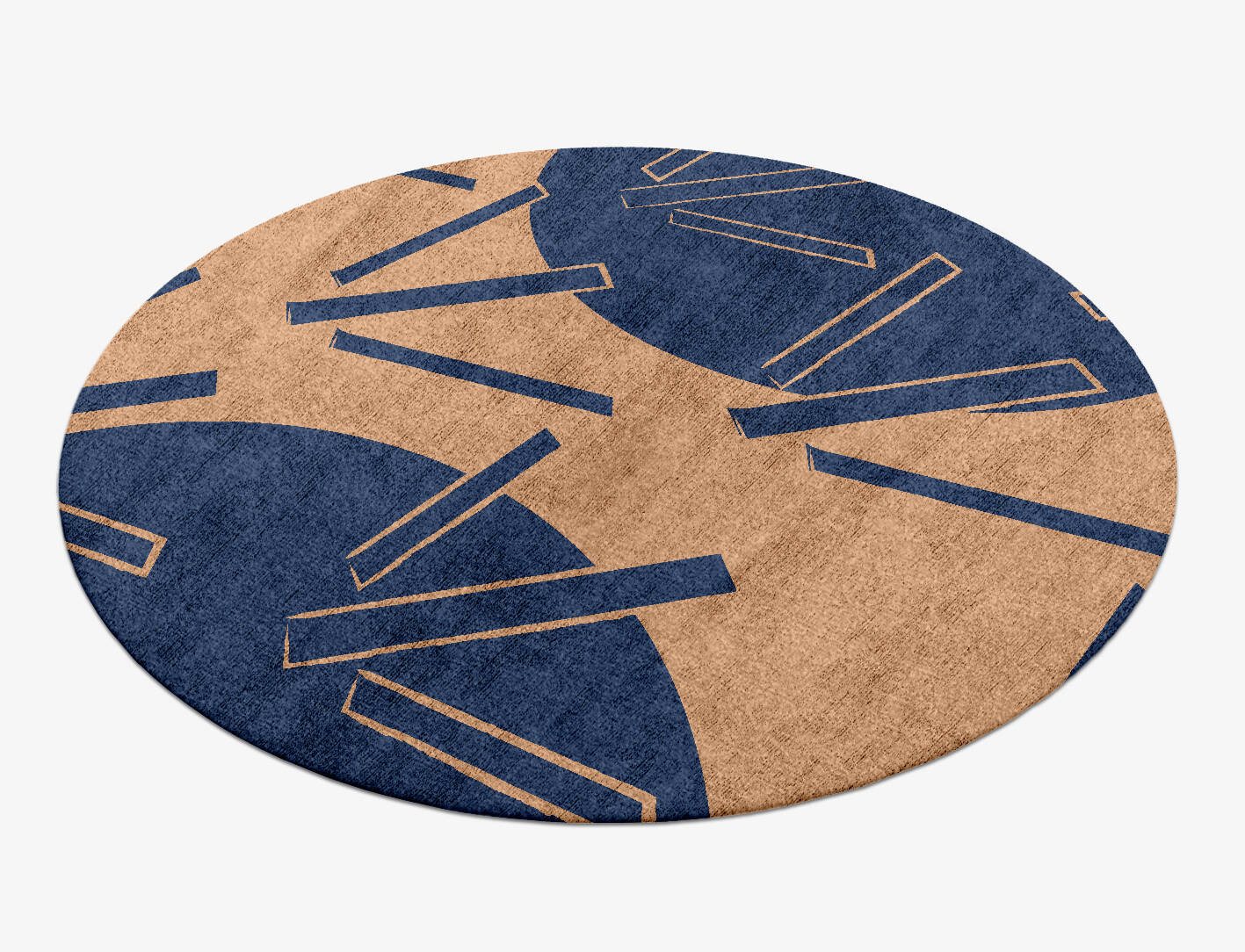 Skelf Kid Round Hand Knotted Bamboo Silk Custom Rug by Rug Artisan