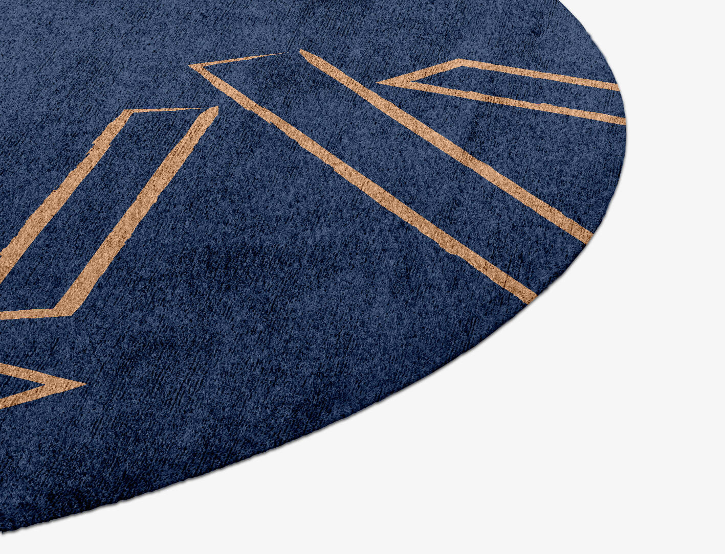 Skelf Kid Round Hand Knotted Bamboo Silk Custom Rug by Rug Artisan