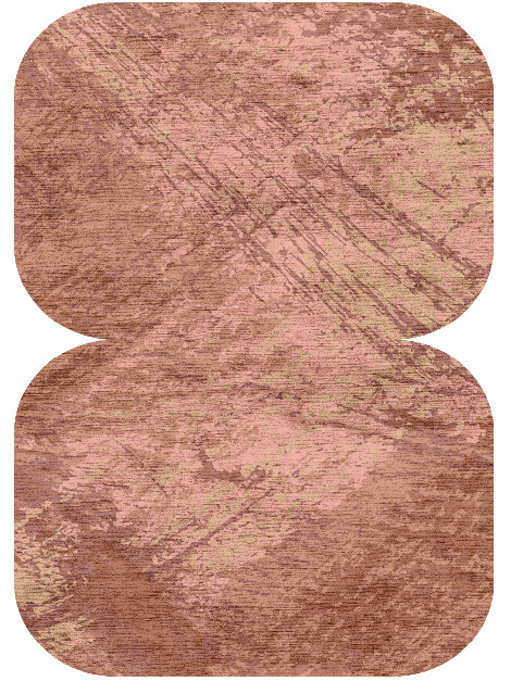 Sketch Brush Strokes Eight Hand Knotted Bamboo Silk Custom Rug by Rug Artisan