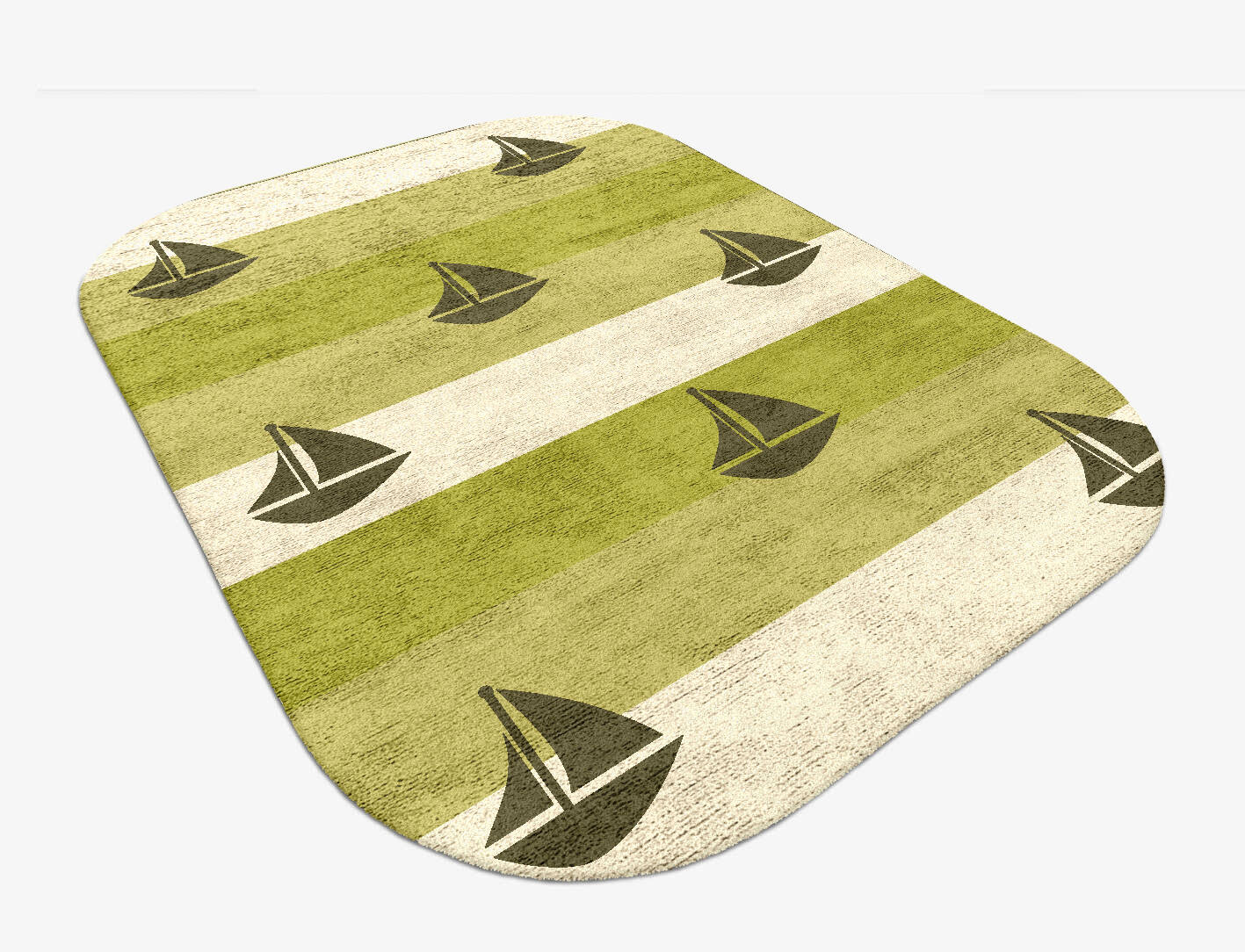 Skiff Kids Oblong Hand Tufted Bamboo Silk Custom Rug by Rug Artisan