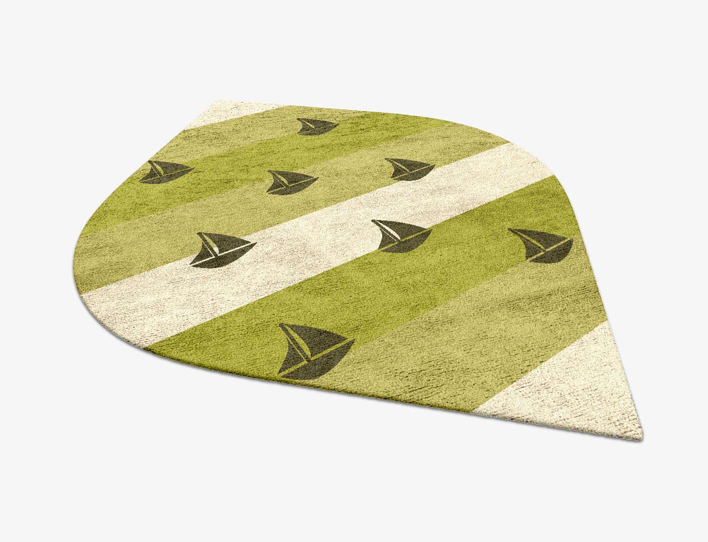 Skiff Kids Ogee Hand Tufted Bamboo Silk Custom Rug by Rug Artisan