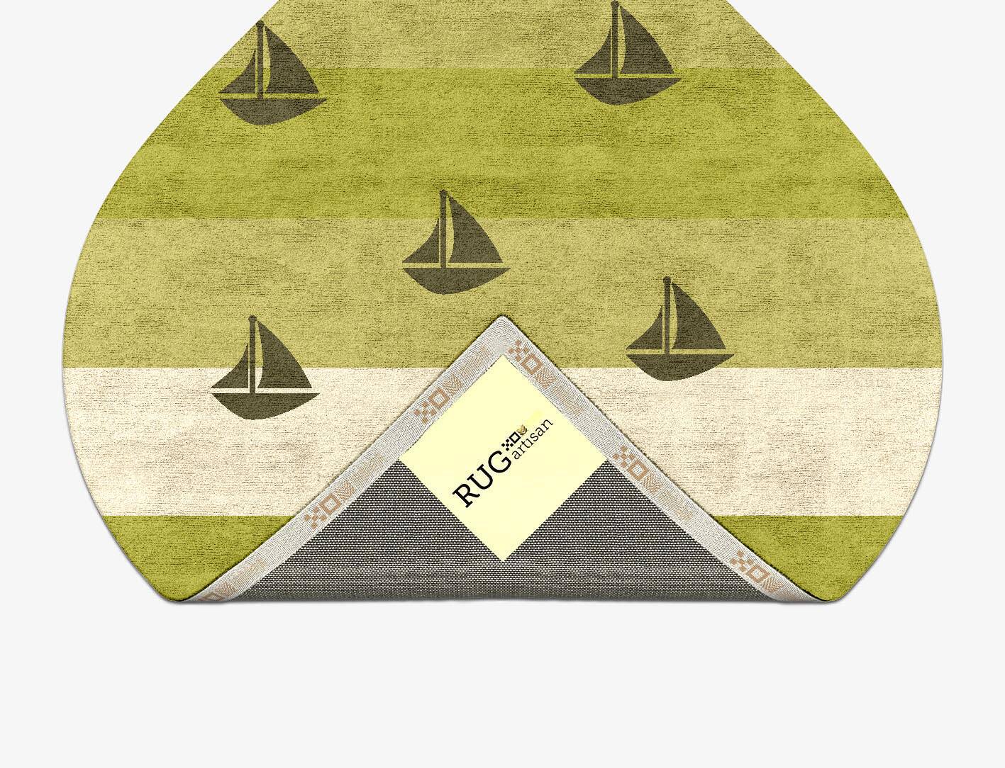 Skiff Kids Ogee Hand Tufted Bamboo Silk Custom Rug by Rug Artisan