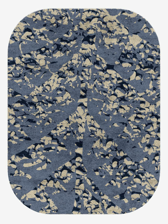 Skleros Abstract Oblong Hand Knotted Bamboo Silk Custom Rug by Rug Artisan