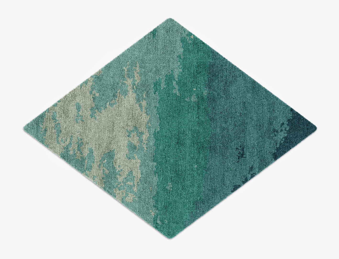 Skyfall Gradation Diamond Hand Knotted Bamboo Silk Custom Rug by Rug Artisan