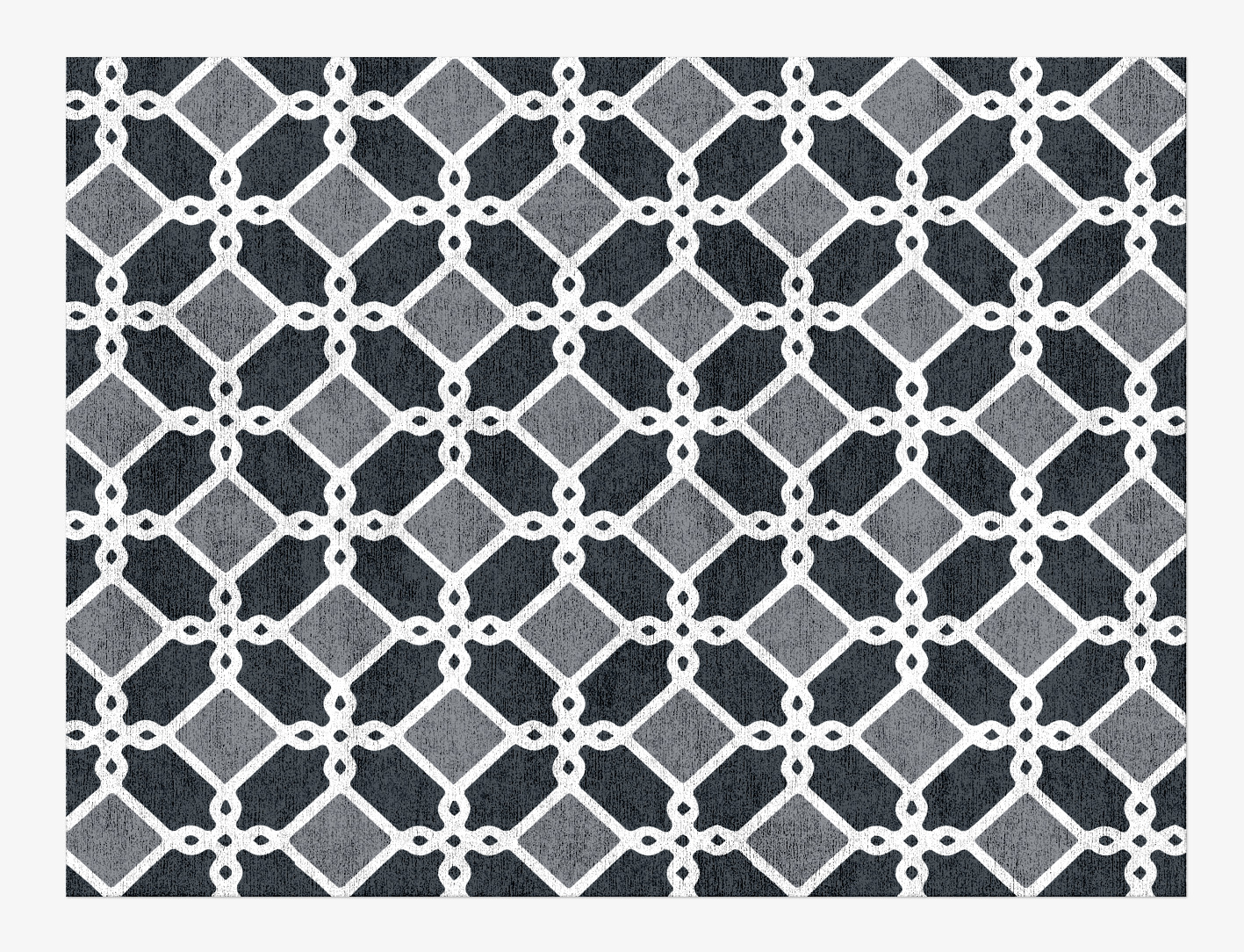 Slate Monochrome Rectangle Hand Knotted Bamboo Silk Custom Rug by Rug Artisan