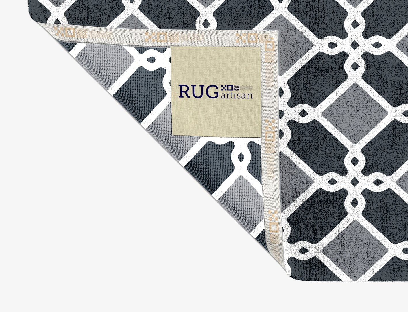 Slate Monochrome Rectangle Hand Knotted Bamboo Silk Custom Rug by Rug Artisan