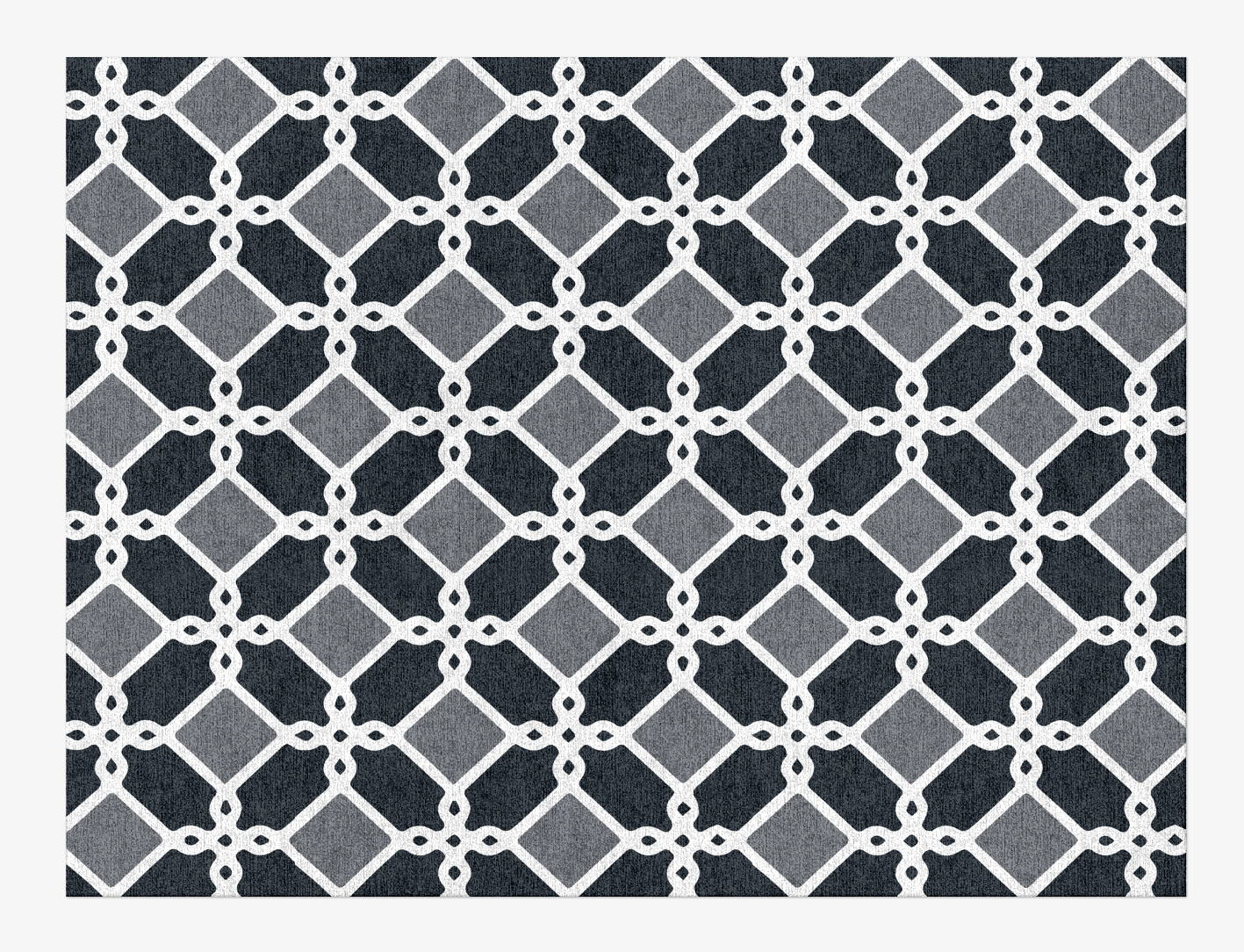 Slate Monochrome Rectangle Hand Knotted Tibetan Wool Custom Rug by Rug Artisan