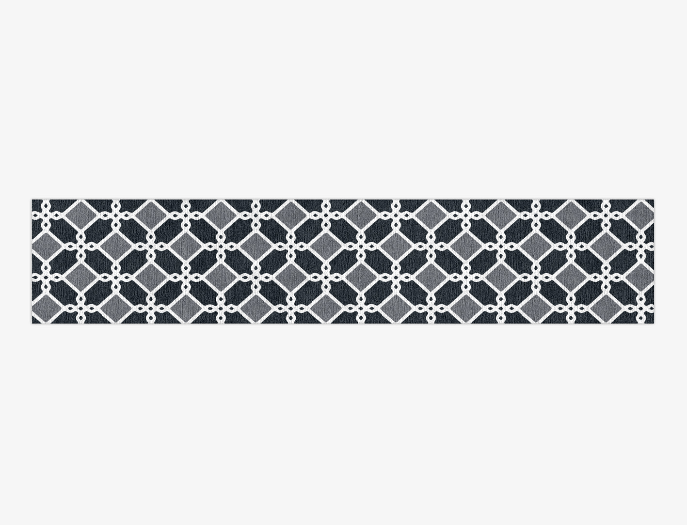 Slate Monochrome Runner Hand Knotted Tibetan Wool Custom Rug by Rug Artisan