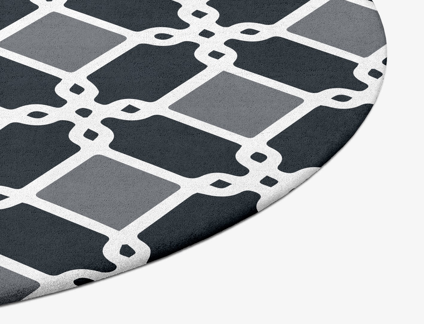 Slate Monochrome Oval Hand Tufted Pure Wool Custom Rug by Rug Artisan