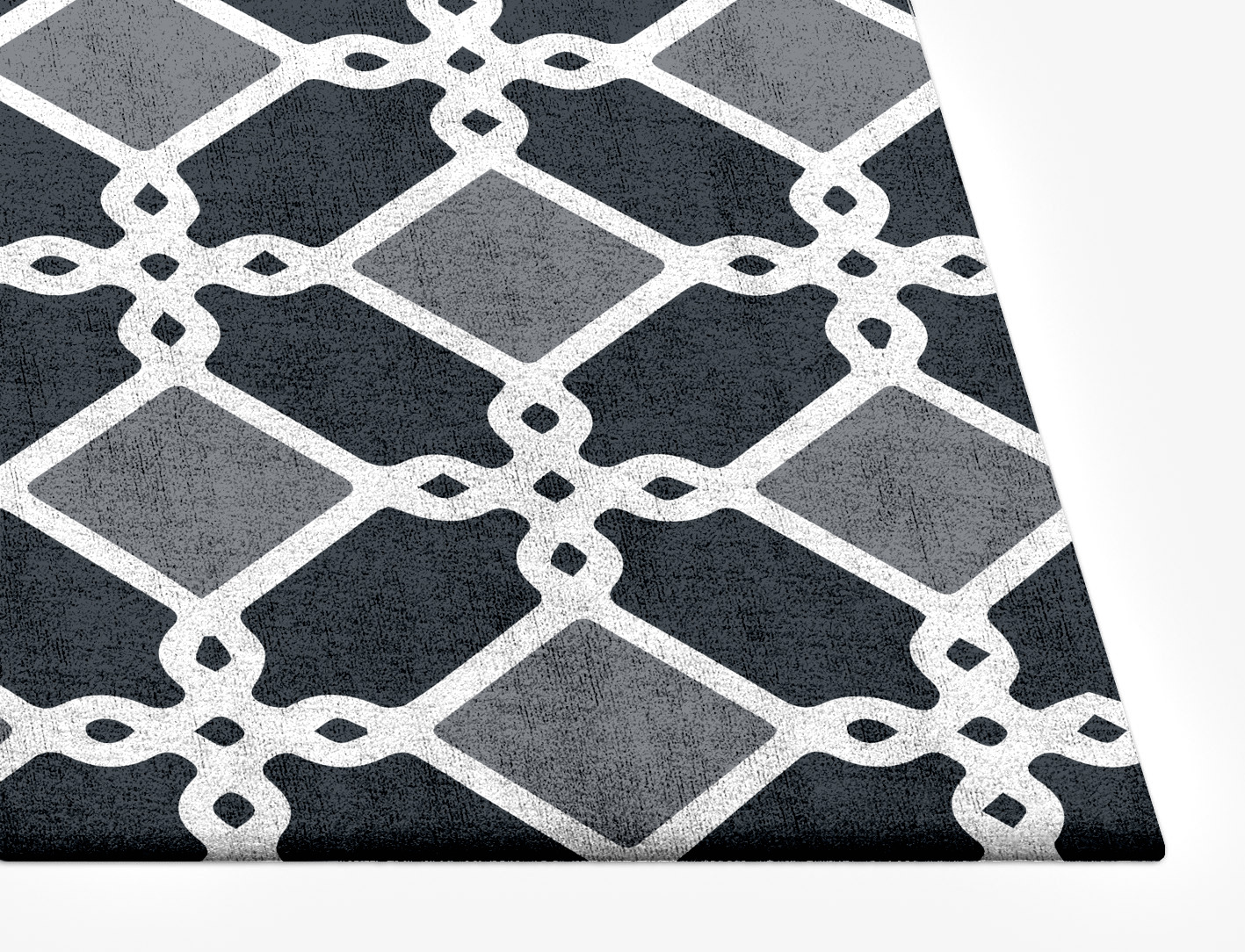 Slate Monochrome Rectangle Hand Tufted Bamboo Silk Custom Rug by Rug Artisan