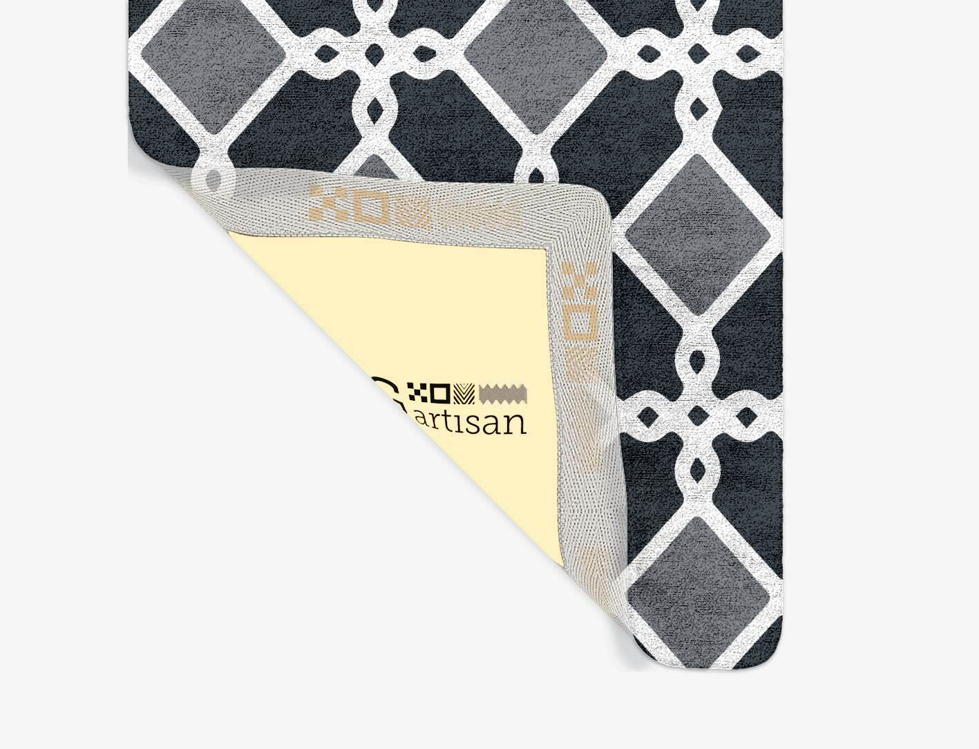 Slate Monochrome Runner Hand Tufted Bamboo Silk Custom Rug by Rug Artisan