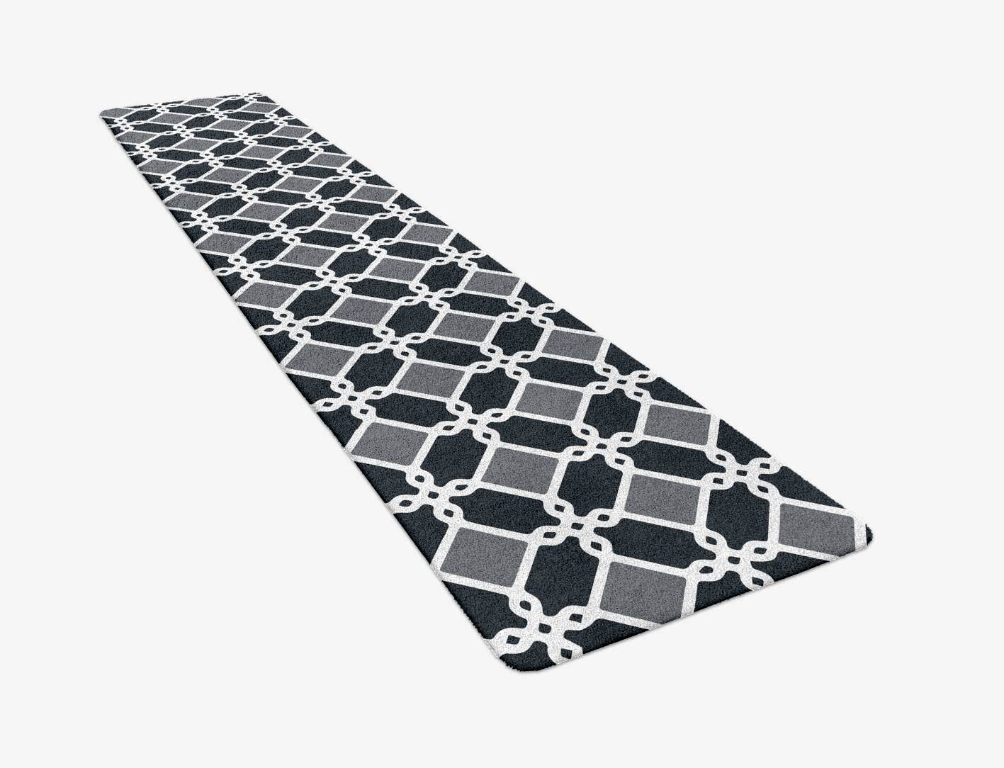 Slate Monochrome Runner Hand Tufted Pure Wool Custom Rug by Rug Artisan