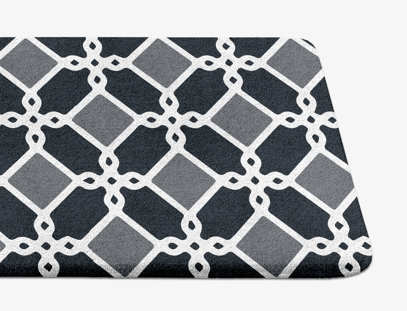 Slate Monochrome Runner Hand Tufted Pure Wool Custom Rug by Rug Artisan