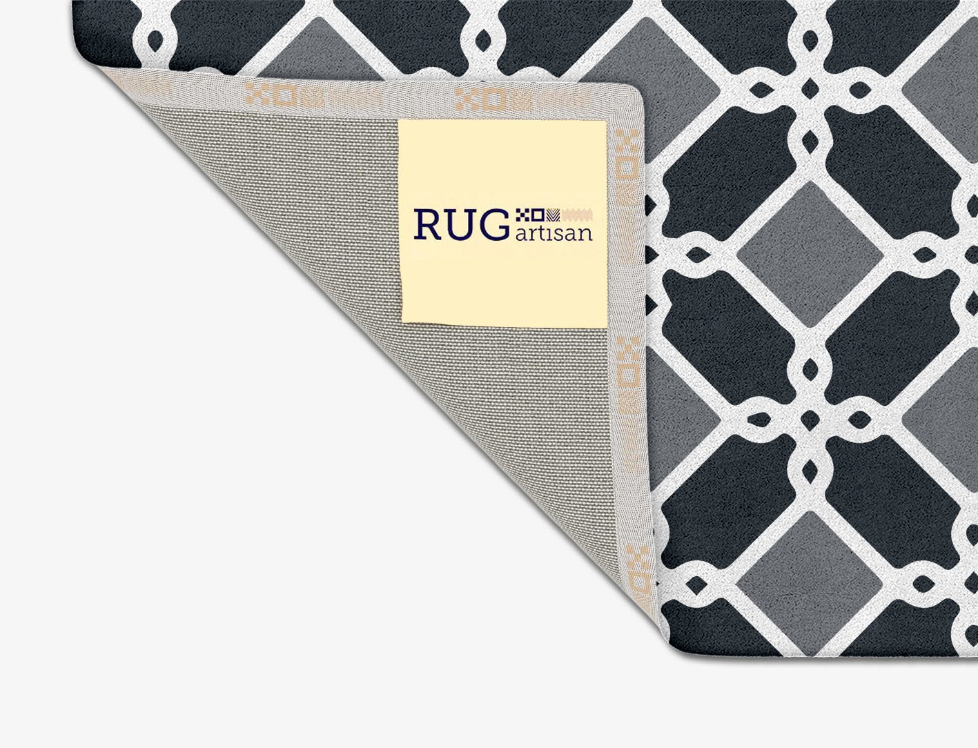 Slate Monochrome Square Hand Tufted Pure Wool Custom Rug by Rug Artisan