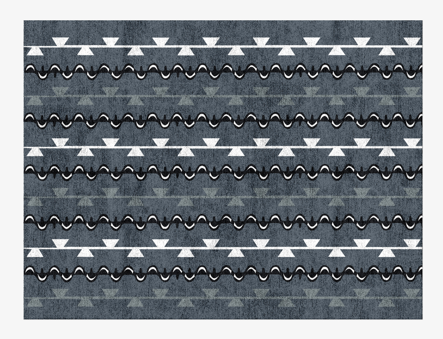 Slate Rosary Monochrome Rectangle Hand Knotted Bamboo Silk Custom Rug by Rug Artisan