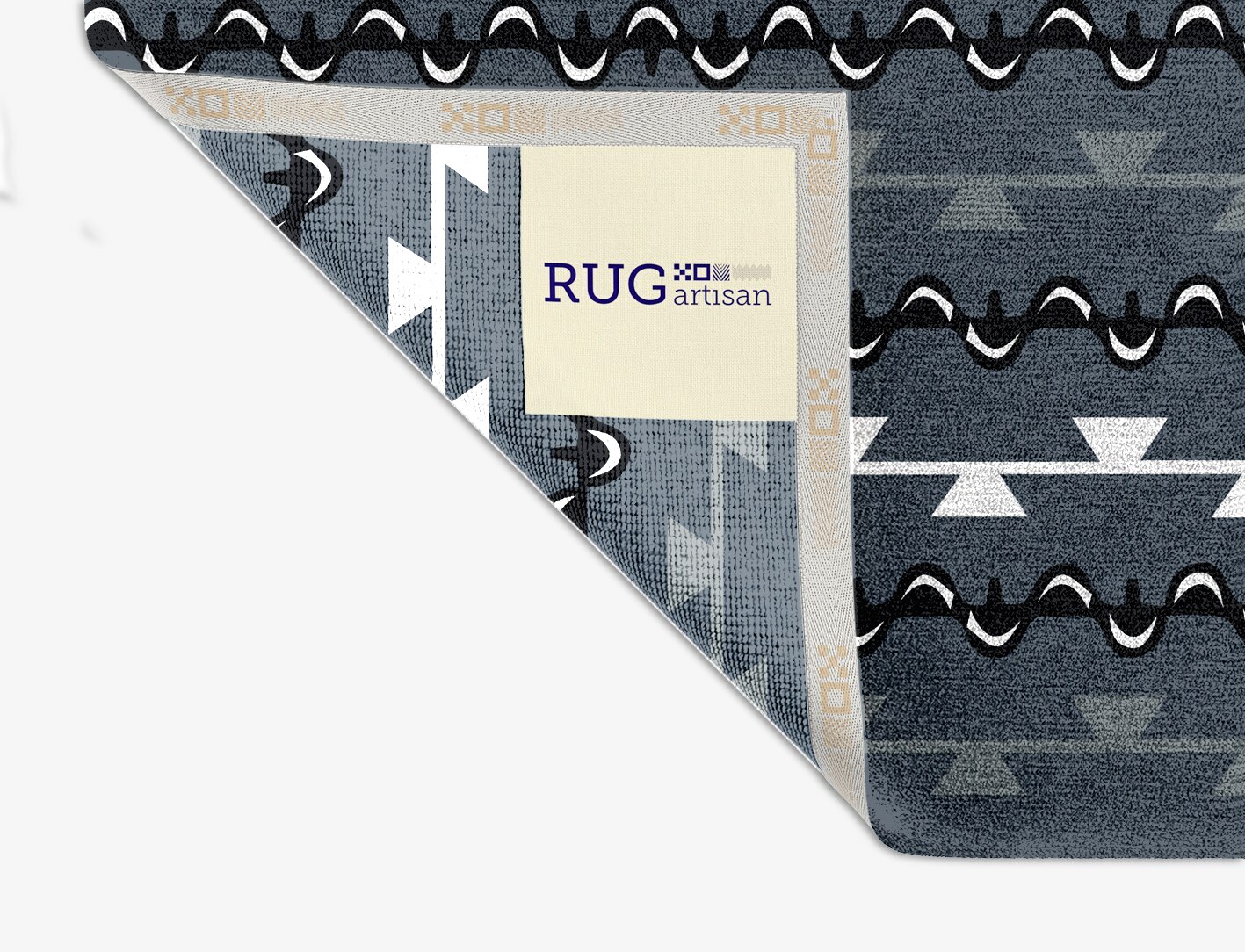 Slate Rosary Monochrome Square Hand Knotted Tibetan Wool Custom Rug by Rug Artisan
