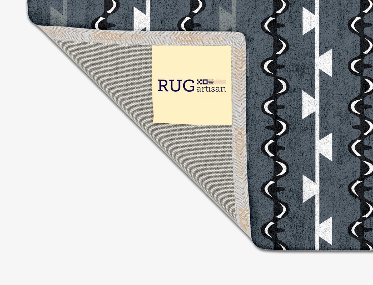 Slate Rosary Monochrome Square Hand Tufted Bamboo Silk Custom Rug by Rug Artisan